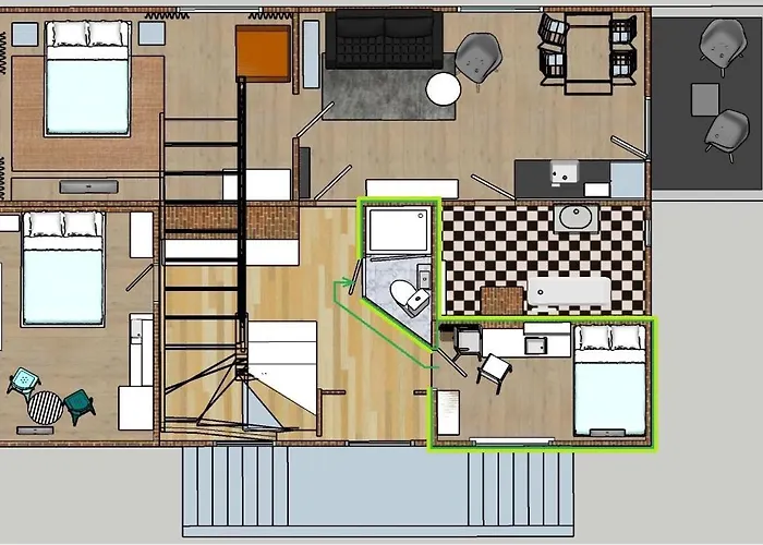 Przytulny W Zacisznej Okolicy Z Lazienka Wspolna Dla Dwoch Pokoi * Сопот